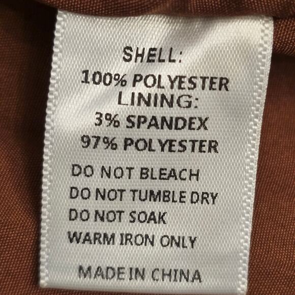 Ivy City Co Plus Sz 4X Butterfly Smocked Sundress Puff Sleeve Brown Cottagecore - Picture 11 of 11